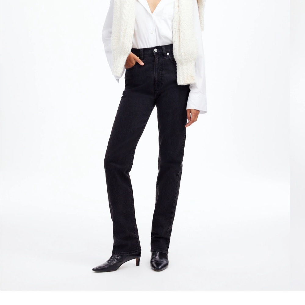 Madewell 90’s Straight Leg Black Jeans size 25